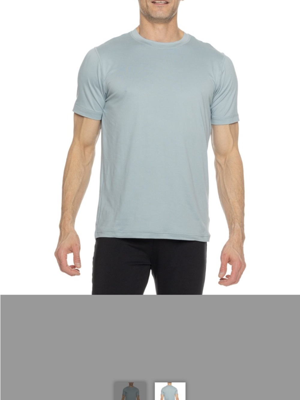Men's Light grey Crewneck Short Sleeve Shirt NWT